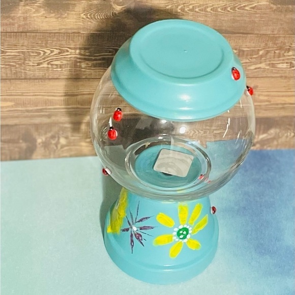 Flower cookie jar container - Picture 3 of 9